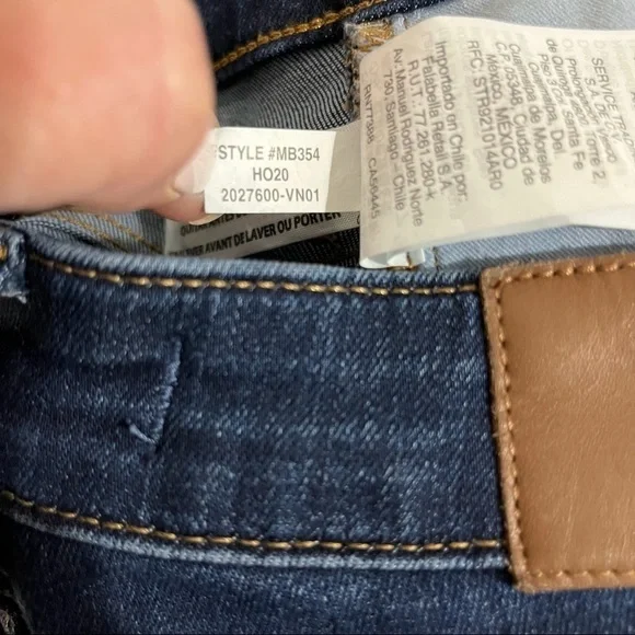 Madewell Curvy High Rise Skinny Jeans Sussex Wash Size 27 Skinny Leg Style MB354 - Picture 9 of 11